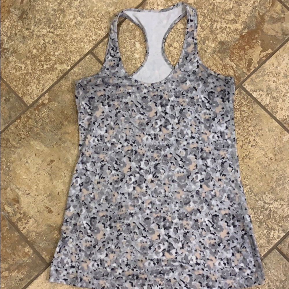 Gray/tan Lululemon tank size 12